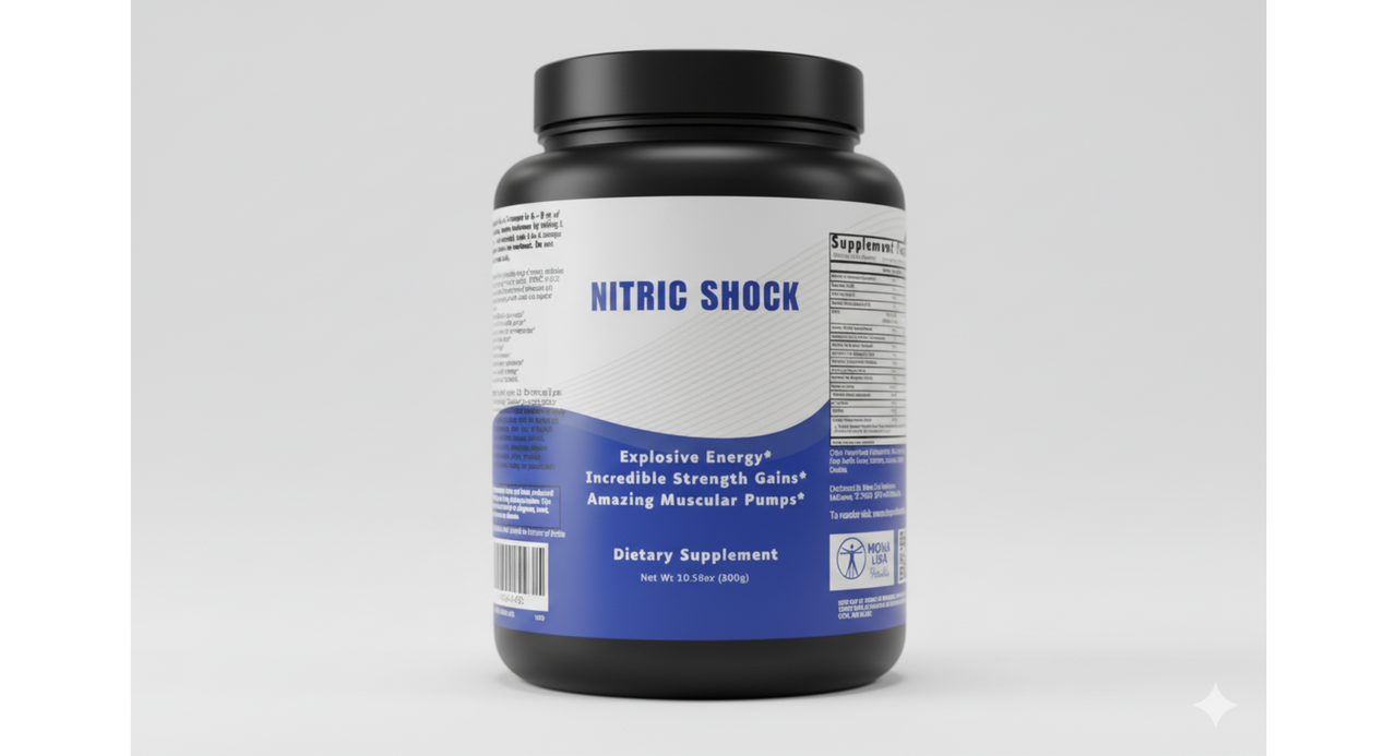 Mona Lisa Healthcare's Blue Raspberry flavored BCAA Powder