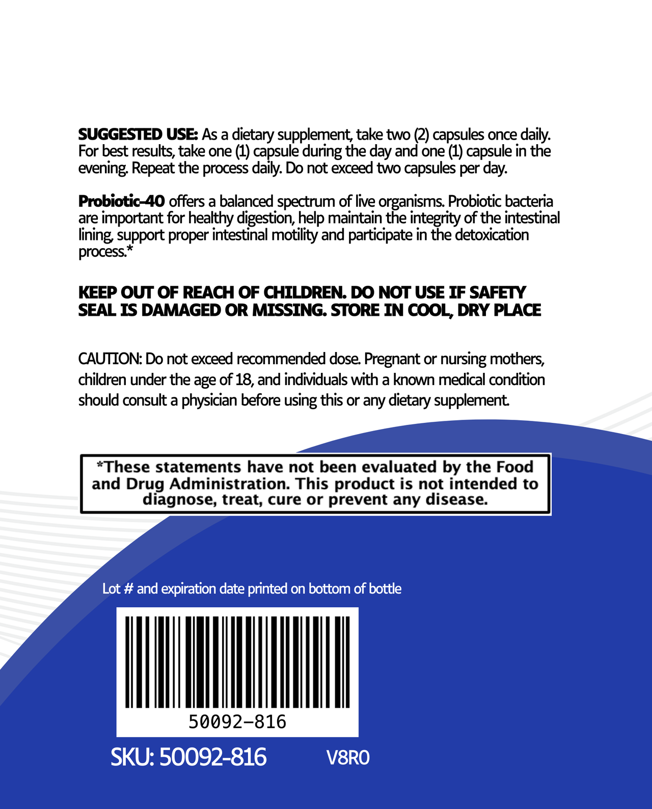 Probiotic 40 Billion CFU